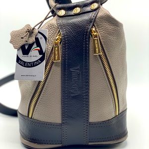 NWT Valentina Leather Convertible Backpack Hobo